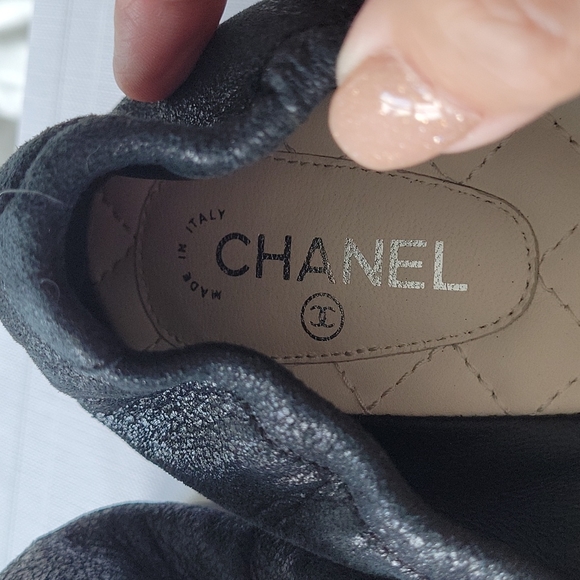 100% Verified Authentic Authenticated Suede Chanel Ballet Loafers Size 39 - Picture 3 of 12